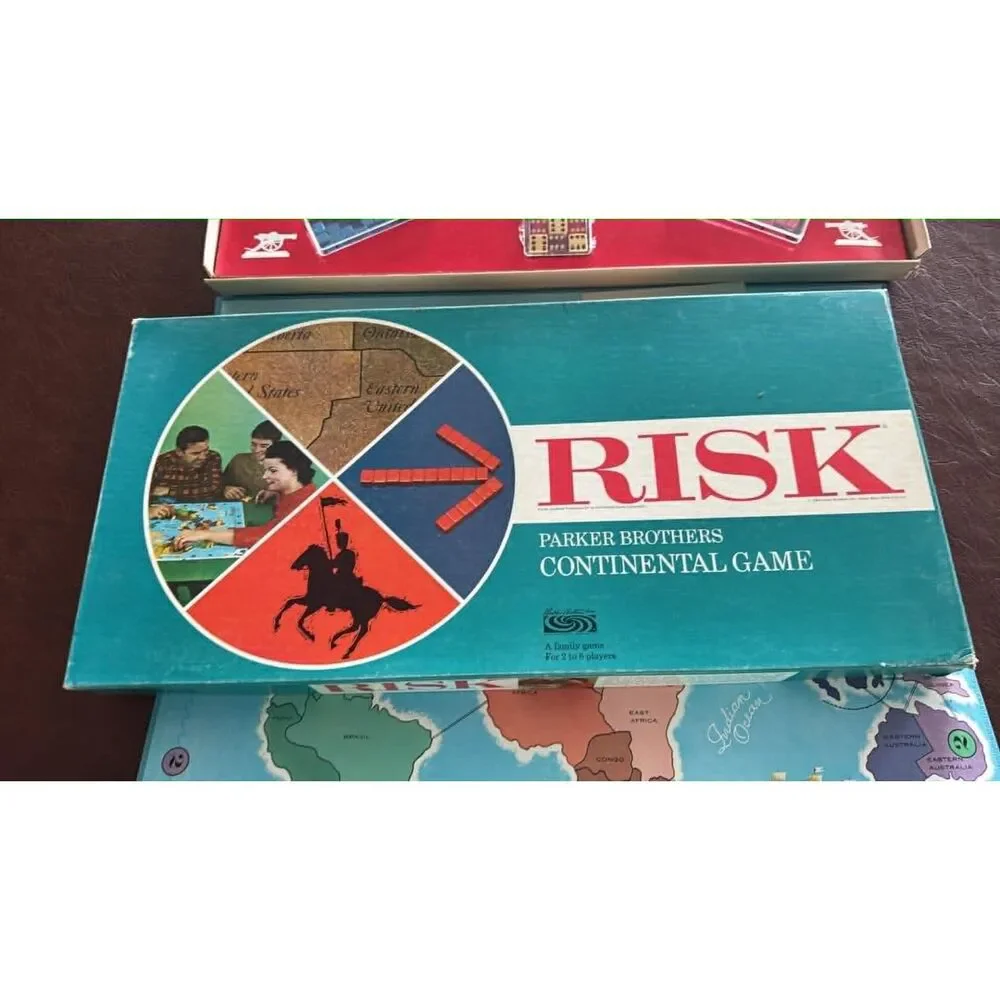 Parker Brothers RISK Vintage Strategy Board Game Complete